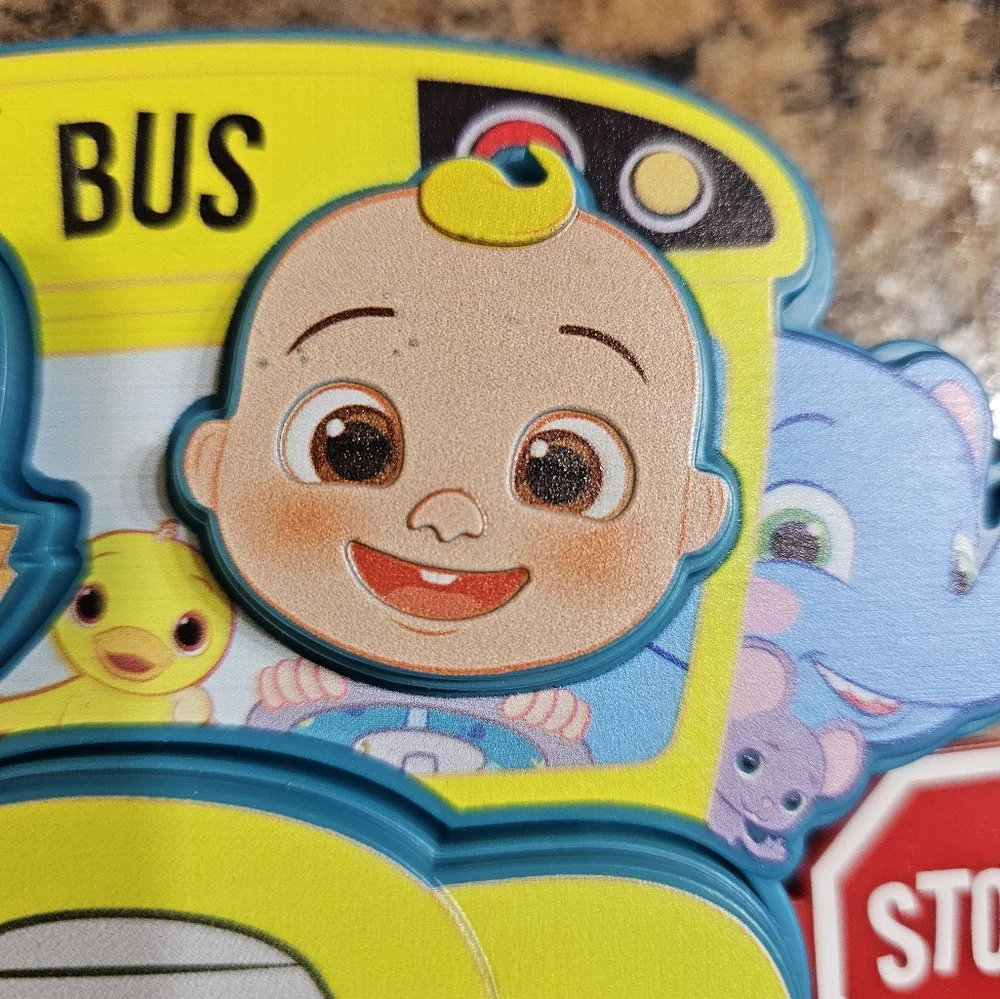 CoComelon School Bus Cake Topper